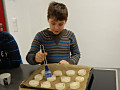 Einpinseln vor dem Backen